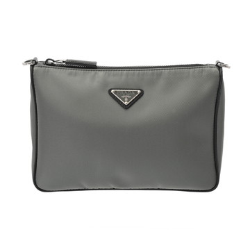 プラダ Re-Nylon  グレー 2VH113 ナイロン ユニセックス バッグ 【中古】【bag】