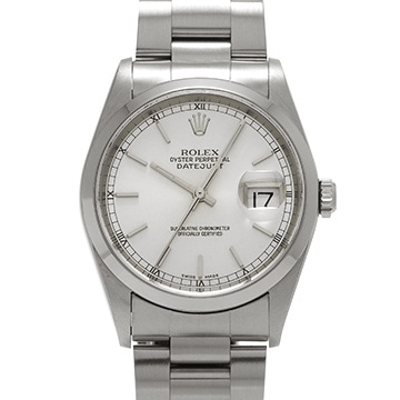 ロレックス デイトジャスト 16200 シルバー メンズ 時計 【中古】【wristwatch】