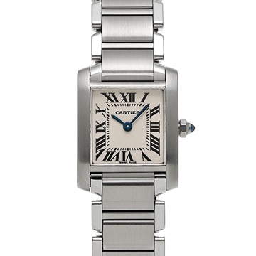 カルティエ タンクフランセーズ SM W51008Q3 シルバー レディース 時計 【中古】【wristwatch】