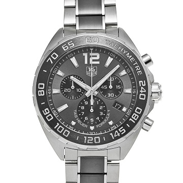 タグ ホイヤー フォーミュラ1 クォーツ クロノグラフ CAZ1111.BA0878 グレー/ブラック メンズ 時計 【中古】【wristwatch】