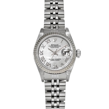 ロレックス デイトジャスト 79174NR ホワイトシェル レディース 時計 【中古】【wristwatch】