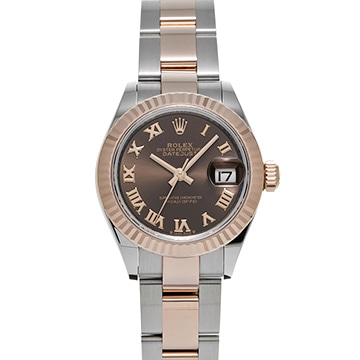 ロレックス レディ デイトジャスト 28 279171 チョコレートブラウン レディース 時計 【中古】【wristwatch】