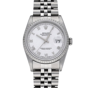 ロレックス デイトジャスト 16220 ホワイト メンズ 時計 【中古】【wristwatch】