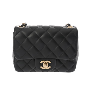 シャネル マトラッセ ミニ クラシック ハンドバッグ 18cm ブラック A35200 ラムスキン レディース バッグ 【中古】【bag】