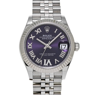 ロレックス デイトジャスト 31 278274 オーベルジーヌ ユニセックス 時計 【中古】【wristwatch】
