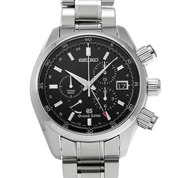 グランドセイコー スポーツコレクション スプリングドライブ クロノグラフ GMT SBGC003 ブラック メンズ 時計 【中古】【wristwatch】