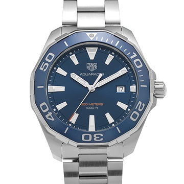 タグ ホイヤー アクアレーサー クォーツ WAY101C.BA0746 ブルー メンズ 時計 【中古】【wristwatch】
