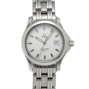 オメガ シーマスター 120 クォーツ 2581.21 ホワイト レディース 時計 【中古】【wristwatch】