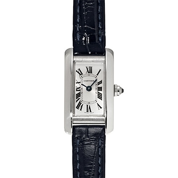 カルティエ タンク アメリカン ミニ WSTA0032 シルバー レディース 時計 【中古】【wristwatch】