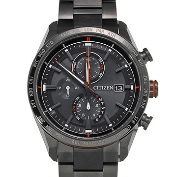 シチズン アテッサ アクトライン ブラックチタン AT8185-62E ブラック メンズ 時計 【中古】【wristwatch】