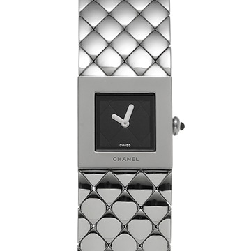 シャネル マトラッセ H0009 ブラック レディース 時計 【中古】【wristwatch】