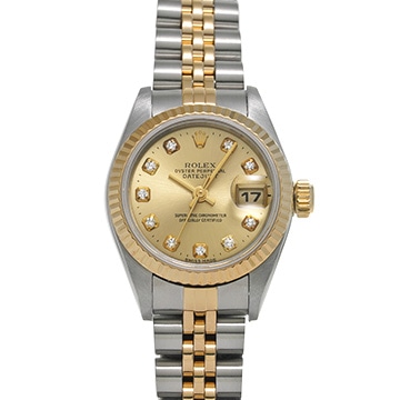 ロレックス デイトジャスト 79173G シャンパン/ダイヤモンド レディース 時計 【中古】【wristwatch】