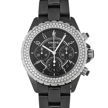 シャネル J12 クロノグラフ 41MM H1009 ブラック メンズ 時計 【中古】【wristwatch】