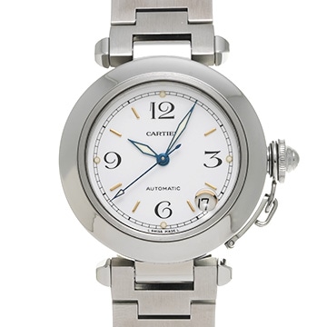 カルティエ パシャC W31015M7 ホワイト ユニセックス 時計 【中古】【wristwatch】