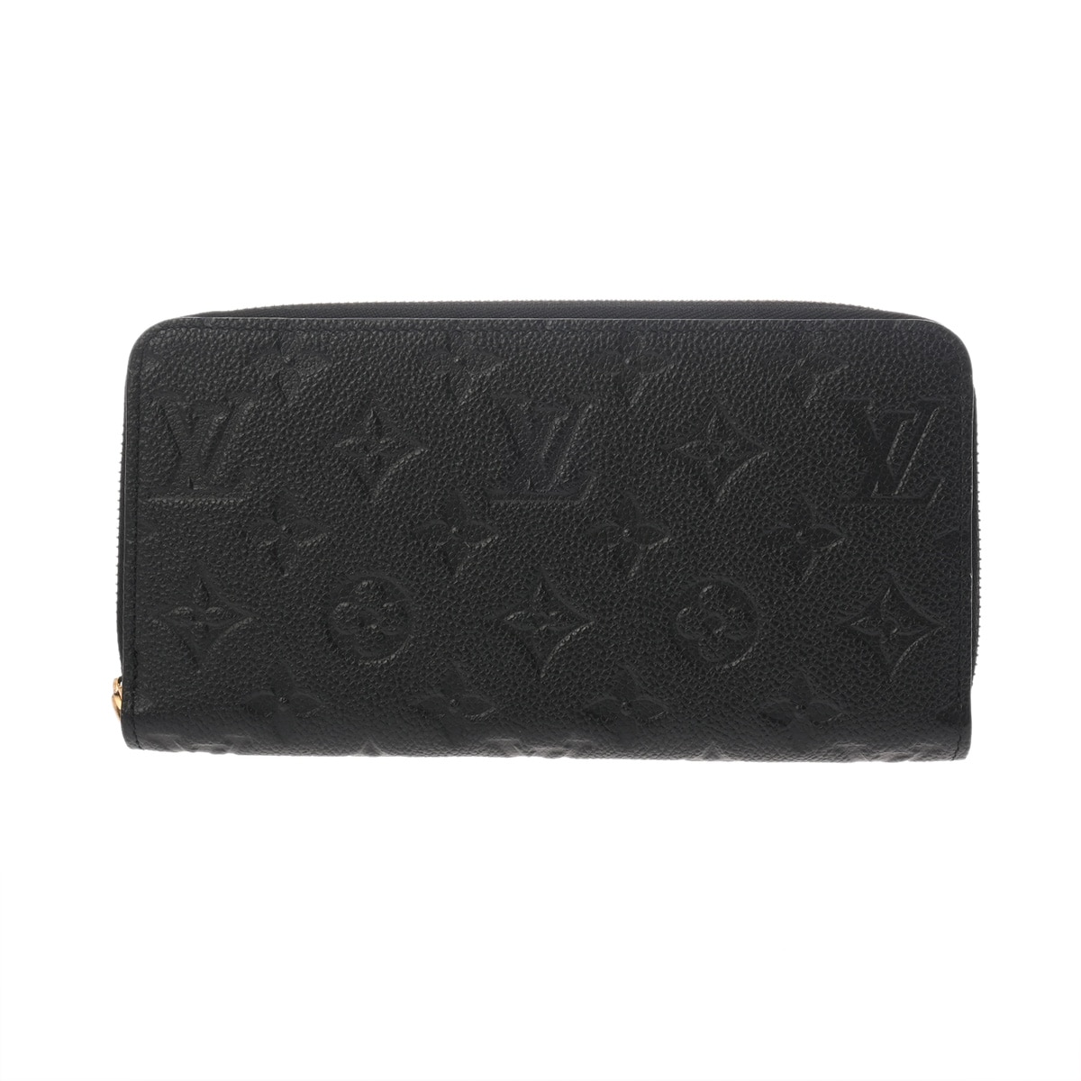 ルイ ヴィトン モノグラムアンプラント ジッピーウォレット ノワール M61864 レザー ユニセックス 財布 【中古】【purse】
