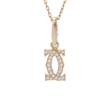 カルティエ 2Cチャーム ネックレス ゴールド K18イエローゴールド YG レディース ジュエリー 【中古】【jewelry】