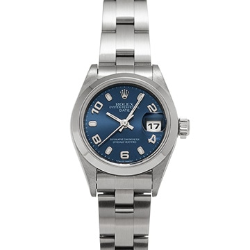 ロレックス オイスターパーペチュアル デイト 79160 ブルー レディース 時計 【中古】【wristwatch】