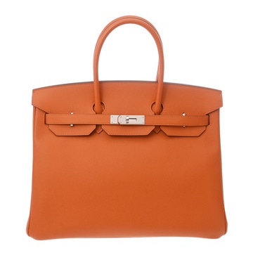 エルメス バーキン 35 オレンジ ヴォーエプソン レディース バッグ 【中古】【bag】