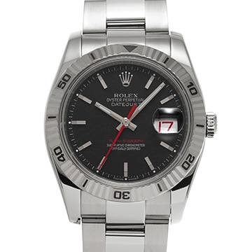 ロレックス デイトジャスト ターノグラフ 116264 ブラック メンズ 時計 【中古】【wristwatch】