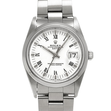 ロレックス オイスターパーペチュアル デイト 15200 ホワイト メンズ 時計 【中古】【wristwatch】