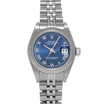 ロレックス デイトジャスト 79174 ブルー レディース 時計 【中古】【wristwatch】