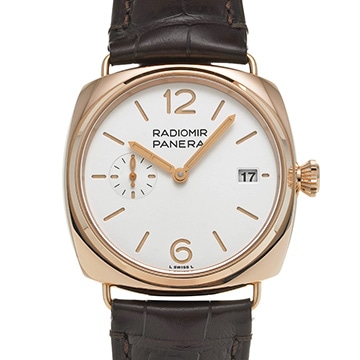 パネライ ラジオミール クアランタ ゴールドテック PAM01026 シルバー メンズ 時計 【中古】【wristwatch】