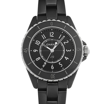 シャネル J12 33MM H5695 ブラックラッカー レディース 時計 【中古】【wristwatch】