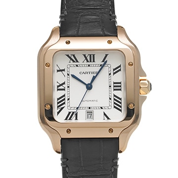 カルティエ サントス ドゥ カルティエ LM WGSA0011 シルバー メンズ 時計 【中古】【wristwatch】
