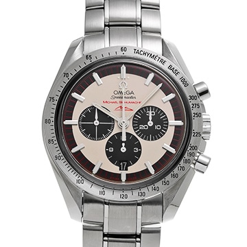 オメガ スピードマスター レジェンド ミハエル・シューマッハ 3853.32 シルバー/ブラック メンズ 時計 【中古】【wristwatch】