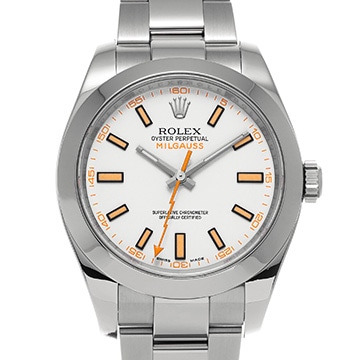 ロレックス ミルガウス 116400 ホワイト メンズ 時計 【中古】【wristwatch】