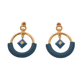 エルメス ループ・メドールPM ブルージーン/ゴールド金具 ヴォースイフト ユニセックス ジュエリー 【中古】【jewelry】
