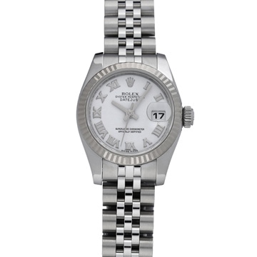 ロレックス デイトジャスト 179174 ホワイト レディース 時計 【中古】【wristwatch】