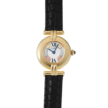 カルティエ マスト コリゼ ヴェルメイユ SM W1006654 ホワイト レディース 時計 【中古】【wristwatch】
