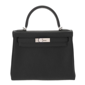 エルメス ケリー 28 内縫い 2WAY ブラック トゴ レディース バッグ 【中古】【bag】