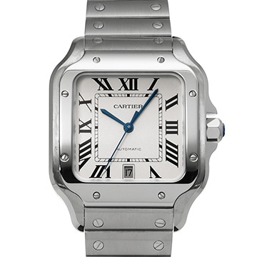 カルティエ サントス ドゥ カルティエ LM WSSA0018 シルバー メンズ 時計 【中古】【wristwatch】