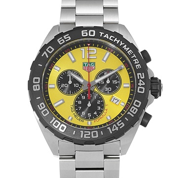 タグ ホイヤー タグ ホイヤー フォーミュラ1 クロノグラフ CAZ101AM.FT8054 イエロー メンズ 時計 【中古】【wristwatch】