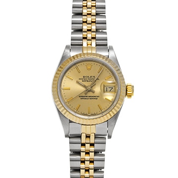 ロレックス デイトジャスト 69173 シャンパン レディース 時計 【中古】【wristwatch】