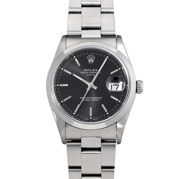ロレックス オイスターパーペチュアル デイト 15200 ブラック メンズ 時計 【中古】【wristwatch】