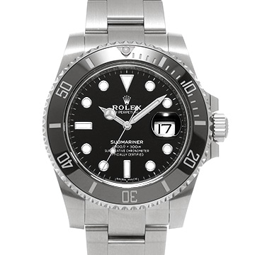 ロレックス サブマリーナ デイト 116610LN ブラック メンズ 時計 【中古】【wristwatch】