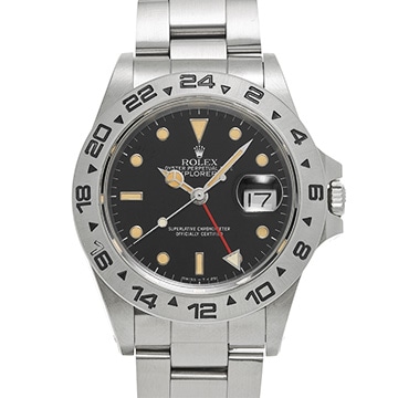 ロレックス エクスプローラーII 16550 ブラック メンズ 時計 【中古】【wristwatch】