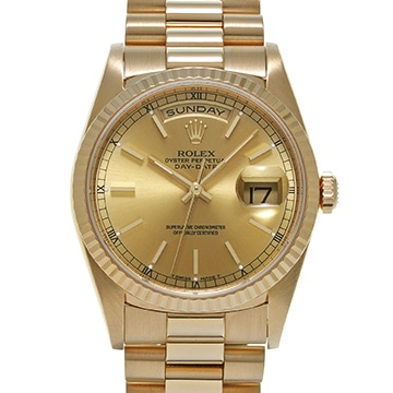 ロレックス デイデイト 18238 シャンパン メンズ 時計 【中古】【wristwatch】