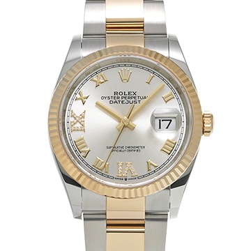 ロレックス デイトジャスト 36 126233 シルバー/ダイヤモンド メンズ 時計 【中古】【wristwatch】