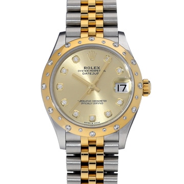 ロレックス デイトジャスト 31 278343RBR シャンパン/ダイヤモンド ユニセックス 時計 【中古】【wristwatch】