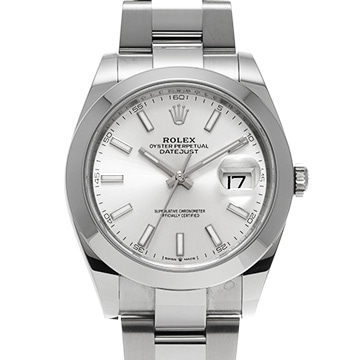 ロレックス デイトジャスト 41 126300 シルバー メンズ 時計 【中古】【wristwatch】