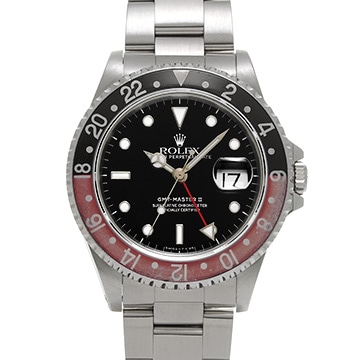 ロレックス GMTマスターII 16710 ブラック メンズ 時計 【中古】【wristwatch】