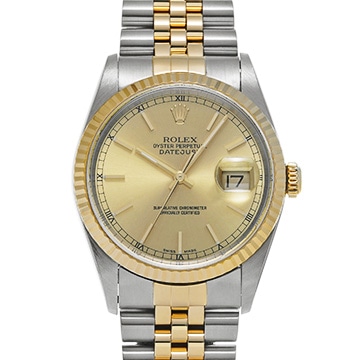ロレックス デイトジャスト 16233 シャンパン メンズ 時計 【中古】【wristwatch】