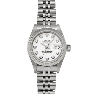 ロレックス デイトジャスト 79174G ホワイト/ダイヤモンド レディース 時計 【中古】【wristwatch】