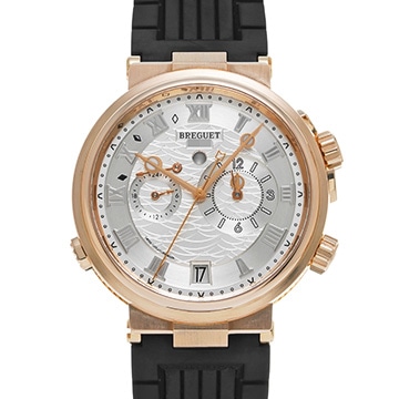 ブレゲ マリーン クロノグラフ 5547BR/12/5ZU シルバー メンズ 時計 【中古】【wristwatch】