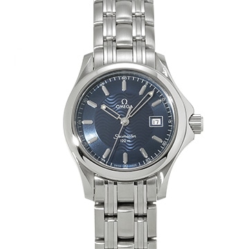 オメガ シーマスター 120 クォーツ 2571.81 ブルー レディース 時計 【中古】【wristwatch】