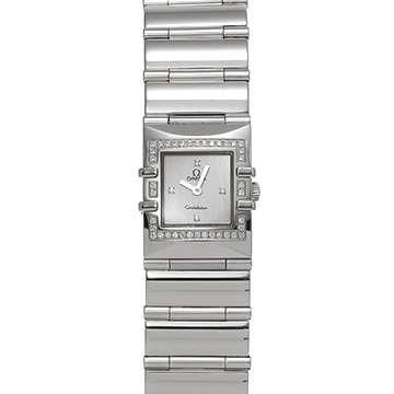 オメガ コンステレーション カレ クアドラ 1528.36 グレー/ダイヤモンド レディース 時計 【中古】【wristwatch】